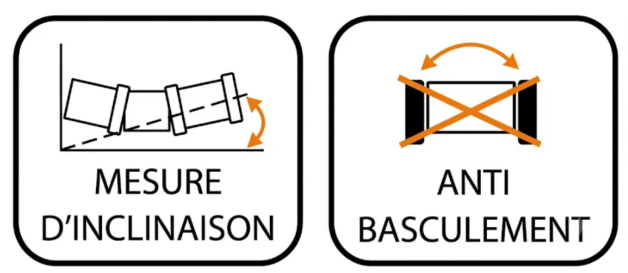 Accessoires RV 125 - mesure de l'inclinaison + dispositif automatique anti-basculement