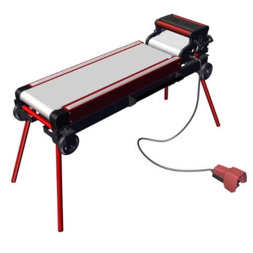 [HPL-LLE-050-200-TAP] Table de laminage avec tapis motorisé - Picote